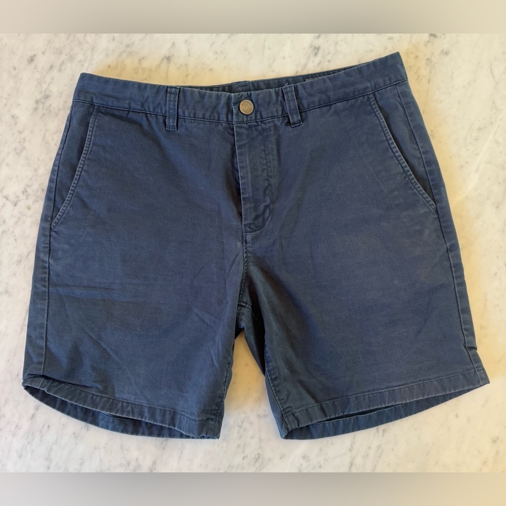 BONOBOS Mens 33 Golf Chino Shorts 9" Inseam Navy Blue